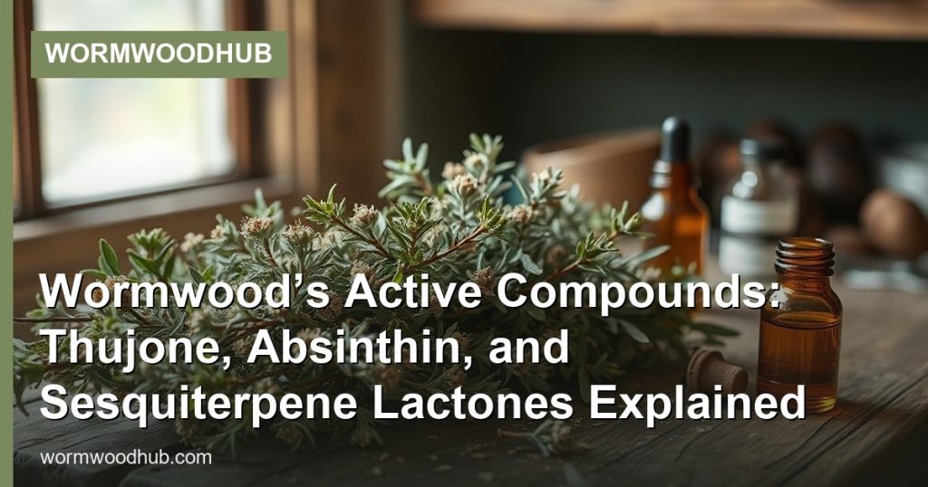 Wormwood’s Active Compounds: Thujone, Absinthin, and Sesquiterpene Lactones Explained - WormwoodHub