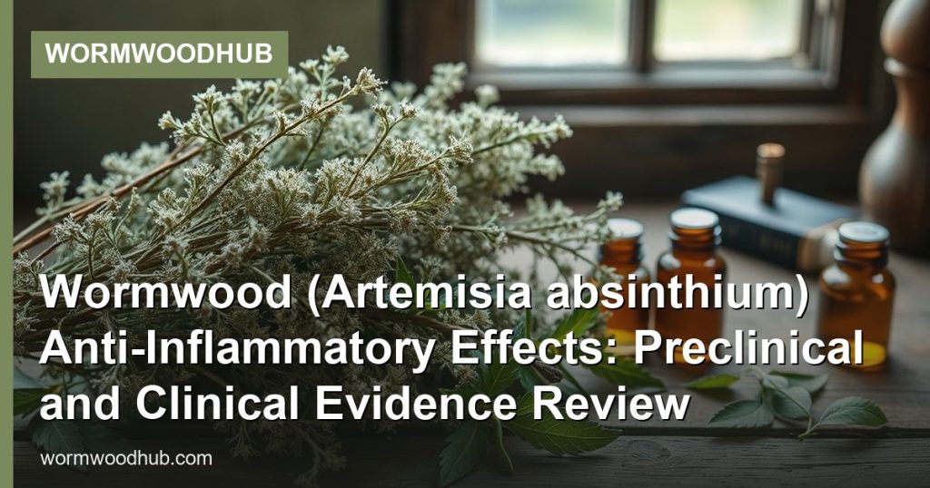 Wormwood (Artemisia absinthium) Anti-Inflammatory Effects: Preclinical and Clinical Evidence Review - WormwoodHub