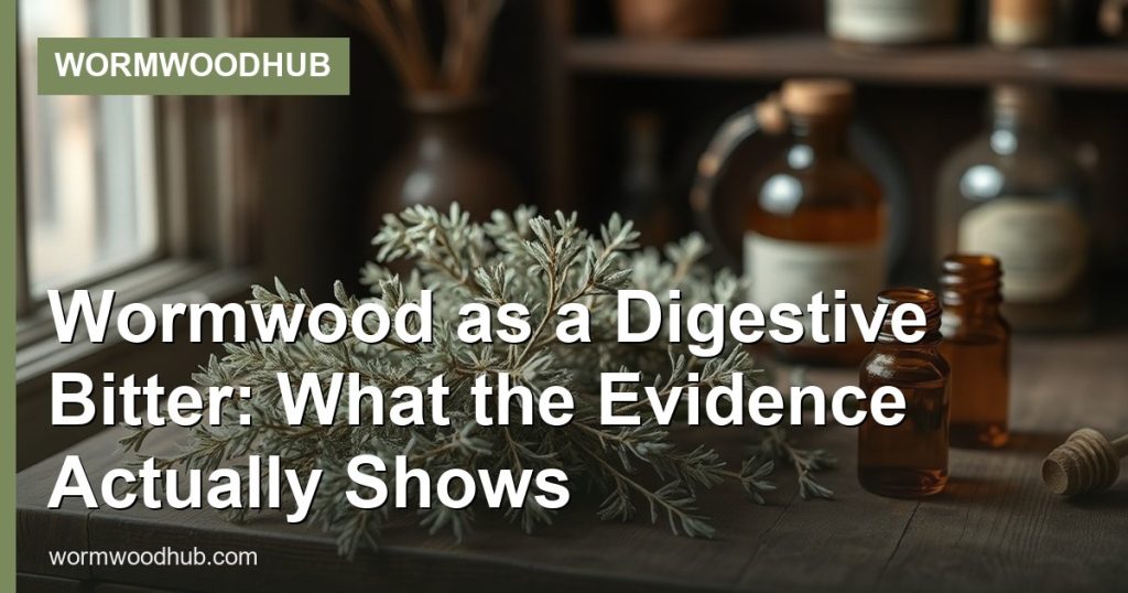 Wormwood as a Digestive Bitter: What the Evidence Actually Shows - WormwoodHub