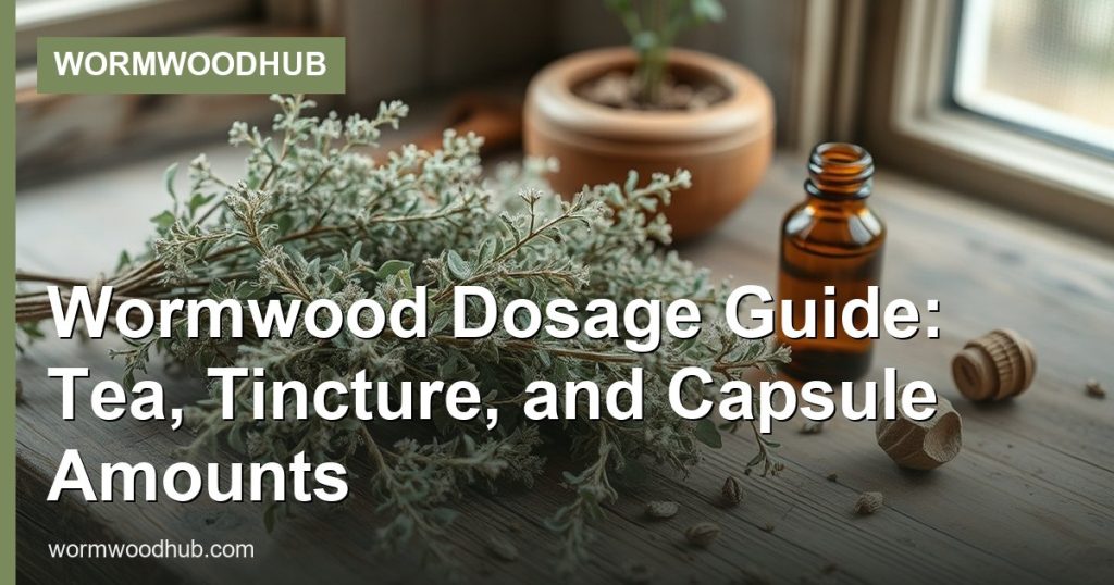 Wormwood Dosage Guide: Tea, Tincture, and Capsule Amounts - WormwoodHub