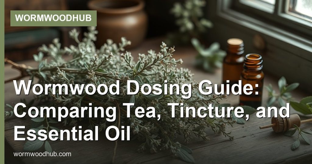 Wormwood Dosing Guide: Comparing Tea, Tincture, and Essential Oil - WormwoodHub