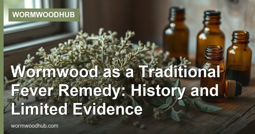 Wormwood as a Traditional Fever Remedy: History and Limited Evidence - WormwoodHub