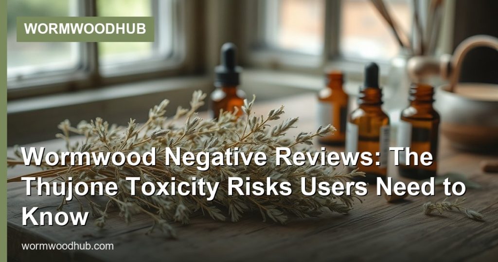 Wormwood Negative Reviews: The Thujone Toxicity Risks Users Need to Know - WormwoodHub