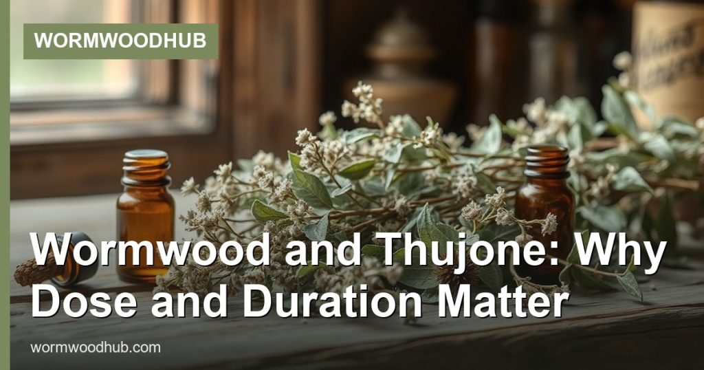 Wormwood and Thujone: Why Dose and Duration Matter - WormwoodHub