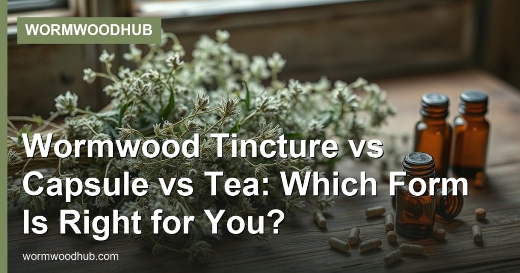 Wormwood Tincture vs Capsule vs Tea: Which Form Is Right for You? - WormwoodHub