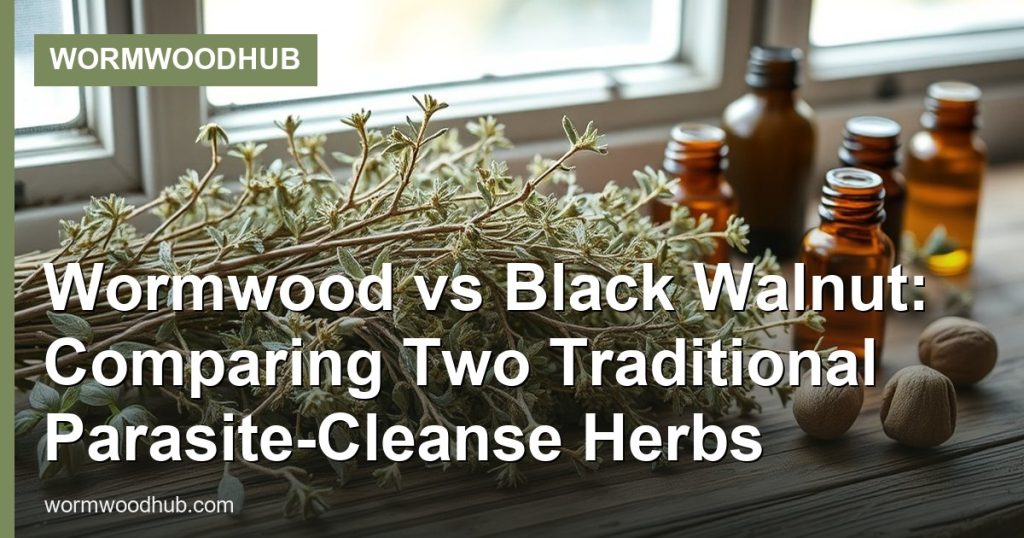 Wormwood vs Black Walnut: Comparing Two Traditional Parasite-Cleanse Herbs - WormwoodHub