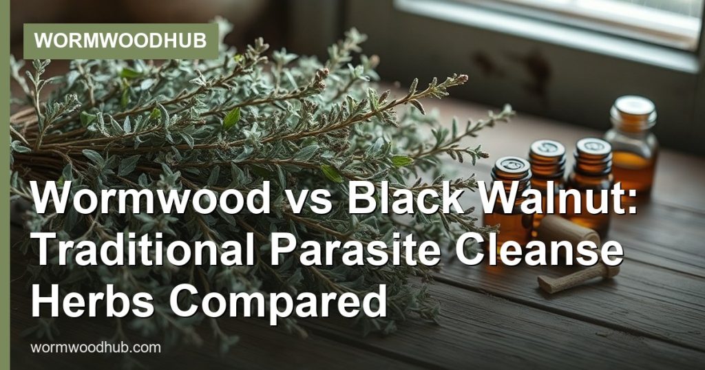 Wormwood vs Black Walnut: Traditional Parasite Cleanse Herbs Compared - WormwoodHub