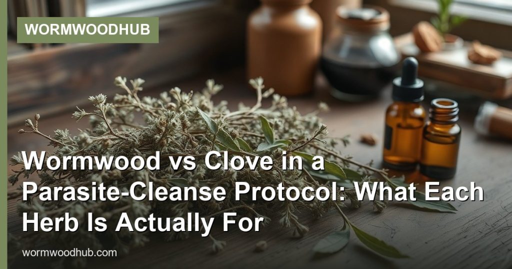 Wormwood vs Clove in a Parasite-Cleanse Protocol: What Each Herb Is Actually For - WormwoodHub