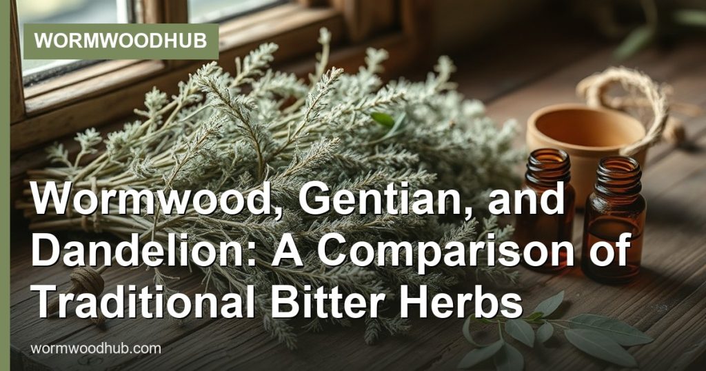 Wormwood, Gentian, and Dandelion: A Comparison of Traditional Bitter Herbs - WormwoodHub