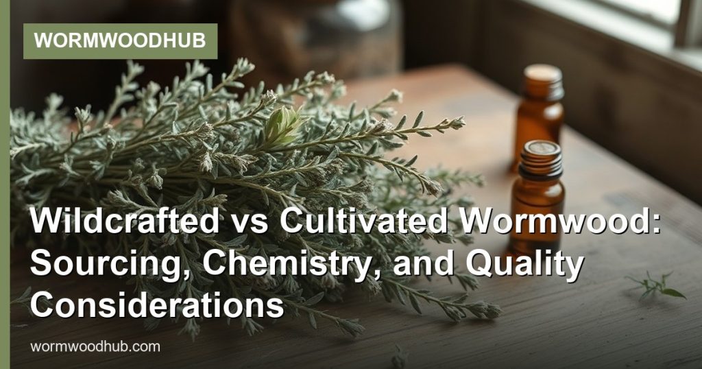 Wildcrafted vs Cultivated Wormwood: Sourcing, Chemistry, and Quality Considerations - WormwoodHub