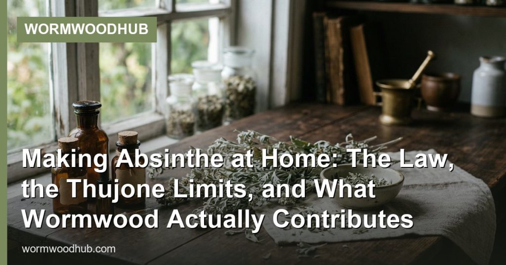 Making Absinthe at Home: The Law, the Thujone Limits, and What Wormwood Actually Contributes - WormwoodHub